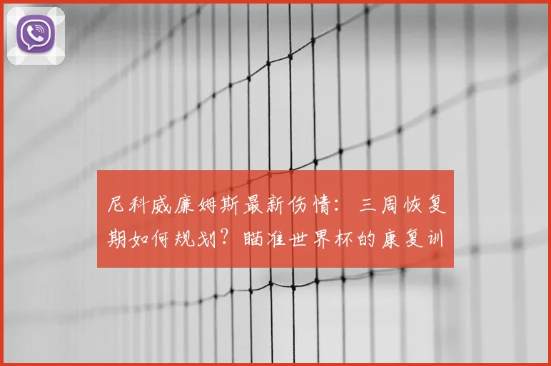尼科威廉姆斯最新伤情：三周恢复期如何规划？瞄准世界杯的康复训练详解